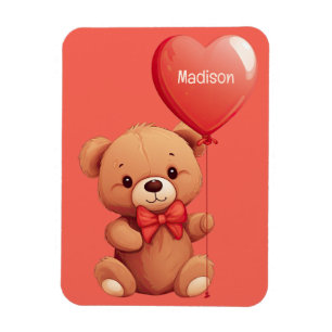 Individuelle Name Liebe Teddy Magnet
