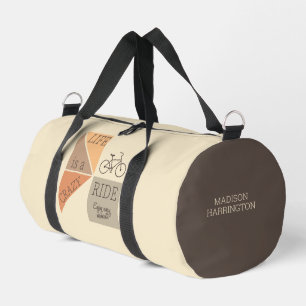 Individuelle Name Life ist eine verrückte Reise Duffle Bag