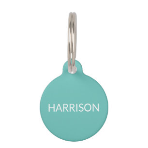 Individuelle Name Light aquamarinen Hunde Kontakt  Haustiermarke