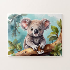 Individuelle Name Little Koala Bear Wasserfarbe