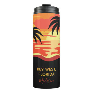 Individuelle Name & Location Tropical Beach tumble Thermosbecher
