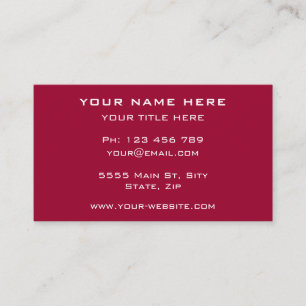 Individuelle Name-Logo-Adresse Info Farben Visiten Visitenkarte