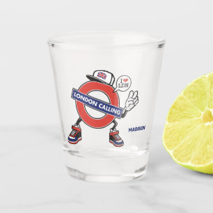 Individuelle Name London Anruf Schnapsglas