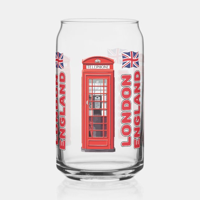 Individuelle Name London England Dosenglas (Links)