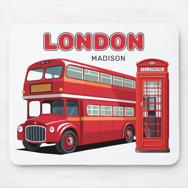 Individuelle Name London England Mousepad (Vorne)