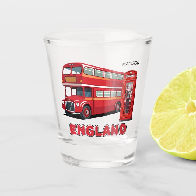 Individuelle Name London England Schnapsglas (Vorderseite)