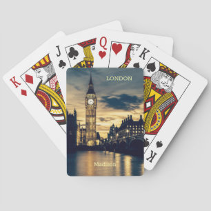 Individuelle Name London Spielkarten