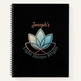 Individuelle Name Lotus - [NAME] Shines hell Notizbuch