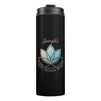 Individuelle Name Lotus - [NAME] Shines hell Thermosbecher