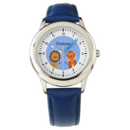 Individuelle Name-Löwentiger Armbanduhr