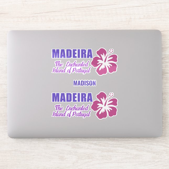 Individuelle Name Madeira Aufkleber (Computer)