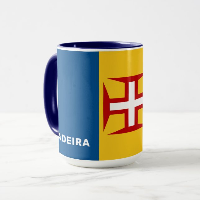Individuelle Name Madeira Flag Tasse (Vorderseite Links)