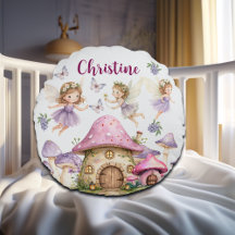 Individuelle Name Magic Fairies Pink Mushrooms