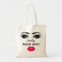 Individuelle Name Makeup Artist Pink Kiss Bride La Tragetasche