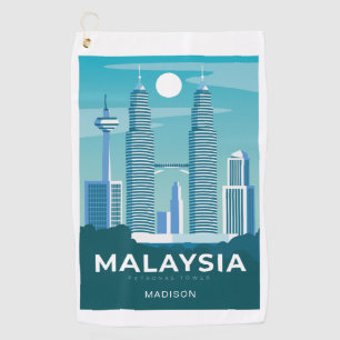 Individuelle Name MALAYSIA Golfhandtuch