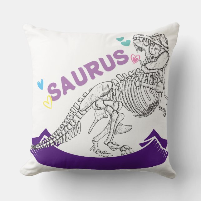 Individuelle Name Mamasaurus Mama Trex Dino Funny  Kissen (Vorderseite)