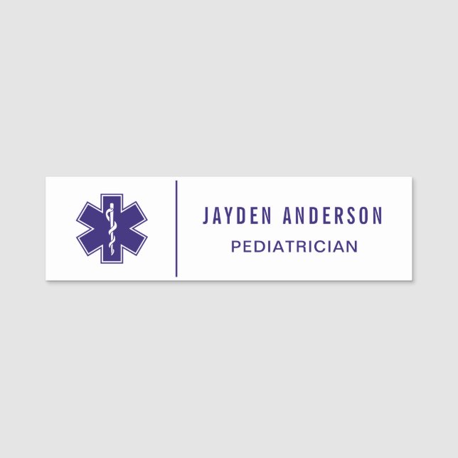 Individuelle Name | Medical Caduceus | Name des Ar Namensschild (Vorderseite)