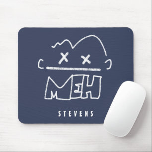 Individuelle Name Meh Funny Face Emoji Mousepad