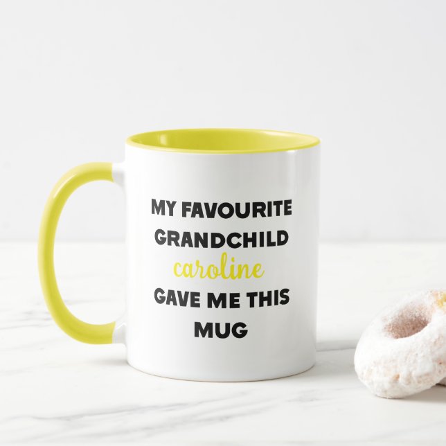 Individuelle Name, mein Lieblingskind gab mir das Tasse (Mit Donut)