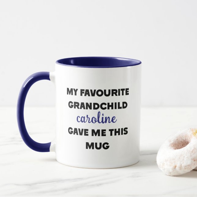Individuelle Name, mein Lieblingskind gab mir das Tasse (Mit Donut)