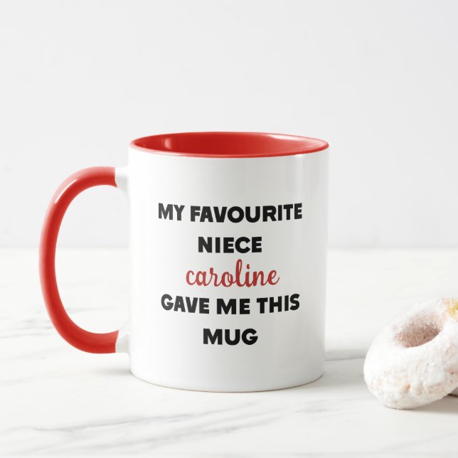Individuelle Name, mein Lieblingstitel hat mir das Tasse (Mit Donut)