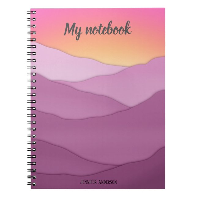 Individuelle Name "Mein Notebook" Notizblock (Vorderseite)