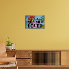 Individuelle Name Mermaid Motivierend Zitat Poster