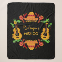 Individuelle Name MEXICO Illustration Werft Decken