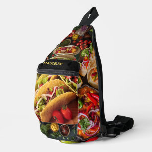 Individuelle Name mexikanisches Essen Crossbody Bag