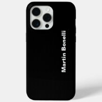 Individuelle Name Minimalistisch Modernes Schwarz-
