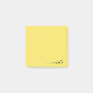 Individuelle Name Minimalistische Personalisierte  Post-it Klebezettel