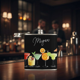 Individuelle Name mit farbenfrohen handGezeichnet  Flachmann