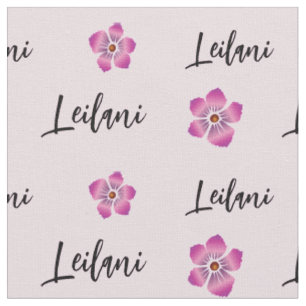 Individuelle Name mit gedruckter Blume des dynamis Stoff