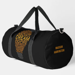 Individuelle Name mit Inspirationslampe Duffle Bag