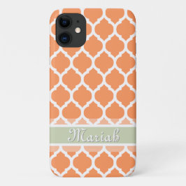 Individuelle Name mit leichter Orange- und Leichtm Case-Mate iPhone Hülle
