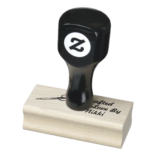 Individuelle Name mit Liebe durch Briefmarke Gummistempel (Stempel)