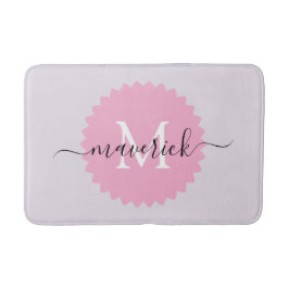 Individuelle Name Mit Monogramm Bad Mat Badematte