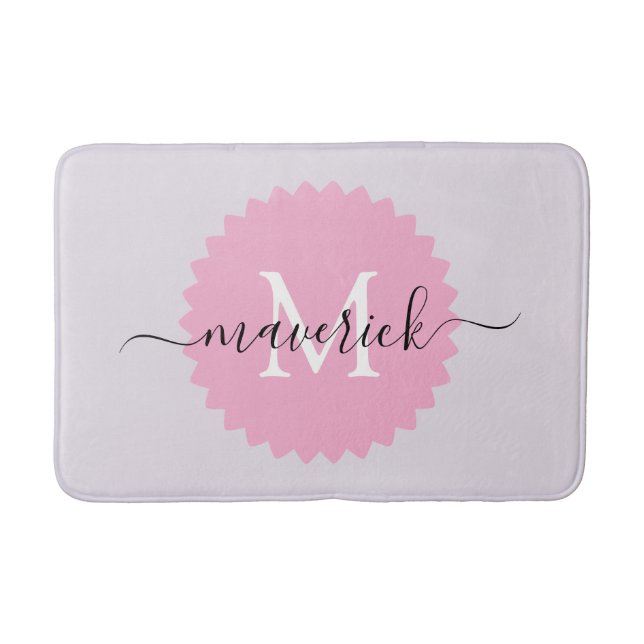 Individuelle Name Mit Monogramm Bad Mat Badematte (Vorderseite)