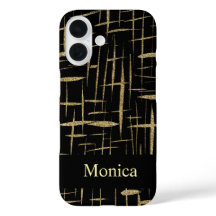 individuelle Name mit schwarzem und goldfarbenem G