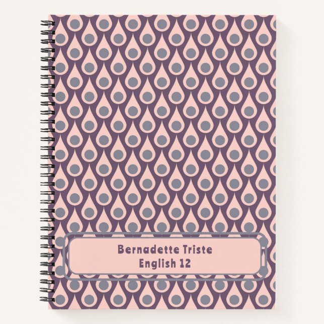 Individuelle Name Mittelalter Jahrhundert Modernes Notizbuch (Vorderseite)