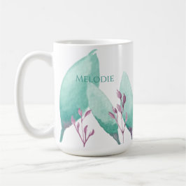 Individuelle Name Moderne Aquarellpsalmen 46: 10 V Kaffeetasse