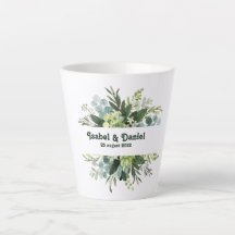 Individuelle Name Moderne florale Girl Kaffee Tass