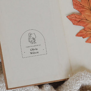 Individuelle Name Moderne Frau aus der Bibliothek Gummistempel