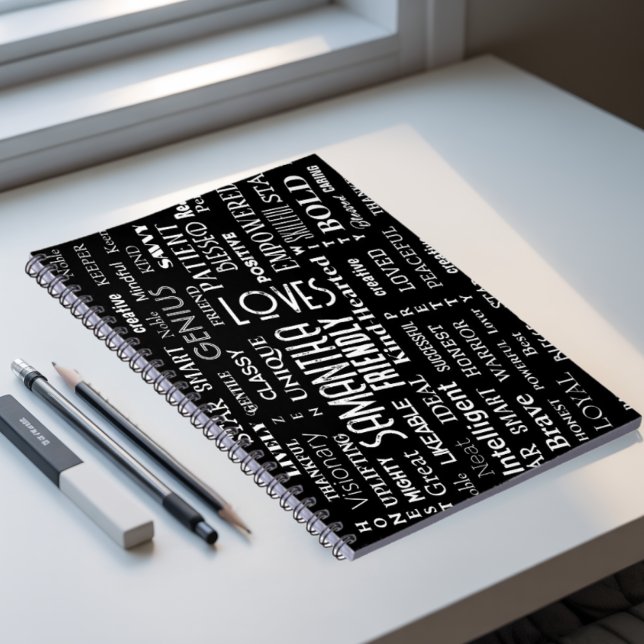 Individuelle Name Moderne Wortkunst ergänzen Ihre  Notizblock (Von Creator hochgeladen)