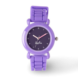 Individuelle Name Monogram Kids Girls Boys Moderne Armbanduhr