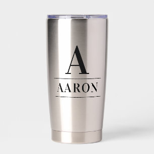 Individuelle Name Monogram Mother's Day Gift Thermobecher