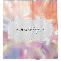 Individuelle Name Monogram Rose Holograph Girly