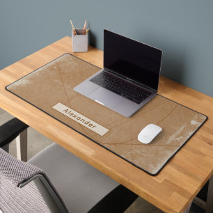 Individuelle Name Moody Terracotta Office Schreibtischunterlage