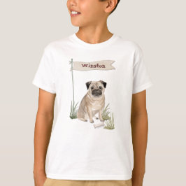 Individuelle Name Mops Haustier T-Shirt