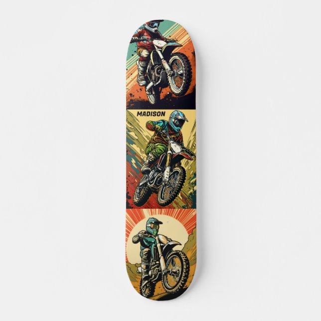 Individuelle Name Motocross Skateboard (Vorne)